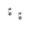 Satomi Kawakita - Grey Pearl Sisters Earrings